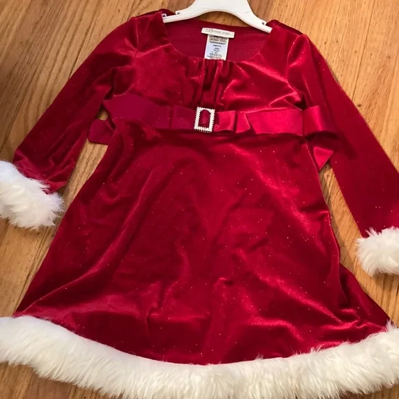 white christmas dresses Bonnie Jean Girls 2T-4T Christmas Holiday Sequin Dress 4T / Navy